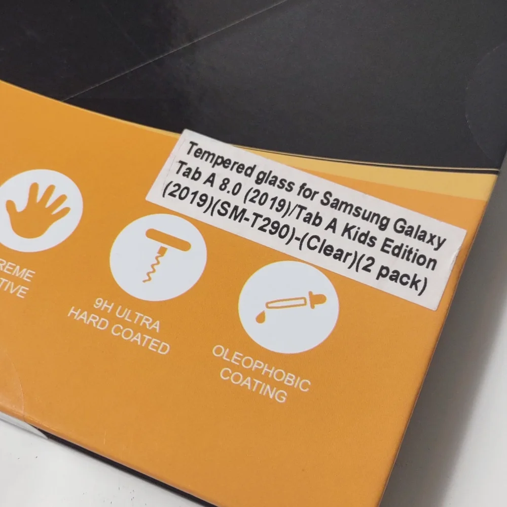 SuperShieldz glass screen protector for Samsung Galaxy Tab A 8.0 2-pack NIB